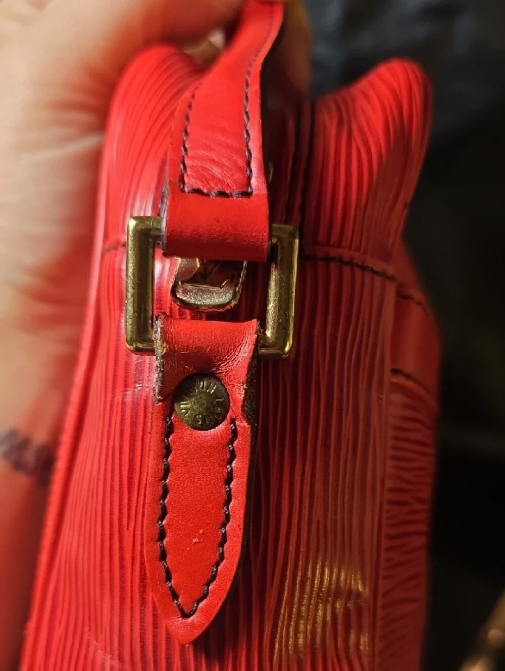 Vintage Louis Vuitton Red Epi Leather Crossbody
